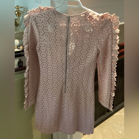 EUC Alice McCall pink lace/crotchet dress. Size 4. - Picture 3 of 5
